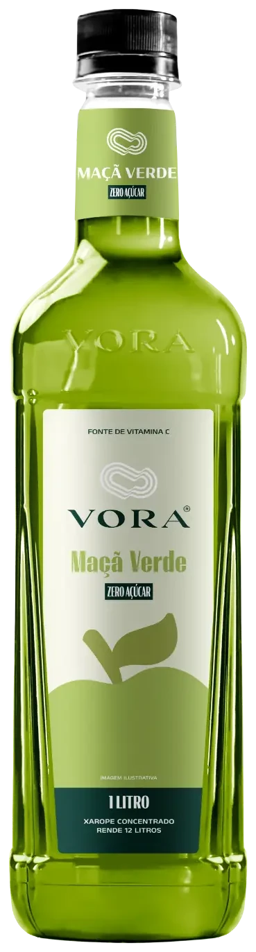 Xarope Vora Maçã Verde Zero Açúcar 1 litro
